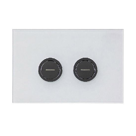 R&T Buttons - Pneumatic Glass white