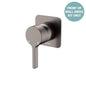 SANSA Wall Mixer Dress Kit Gun Metal Soft Square Plate