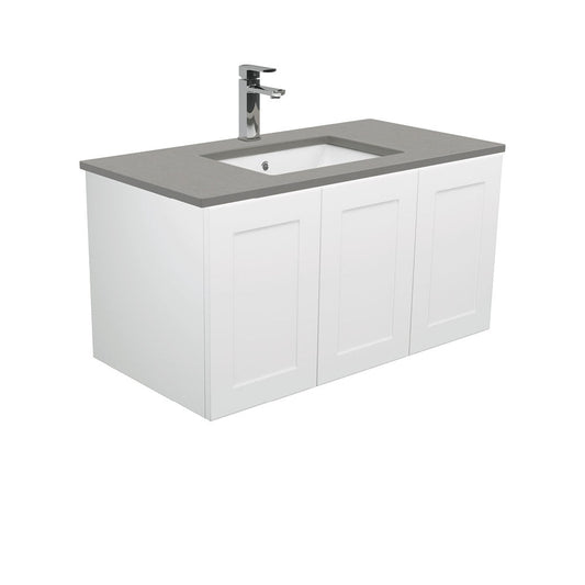 Sarah Dove Grey Undermount 900 Mila Wall-Hung Vanity