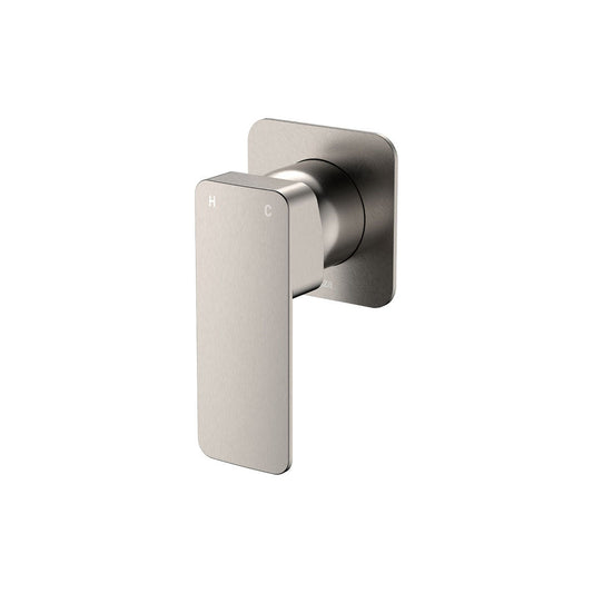 Tono Wall Mixer, Square Plate, Brushed Nickel
