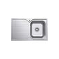 TIVA 780 Kitchen Sink Right Hand Bowl & Drainer Topmount 19L 1TH 780x480x180mm