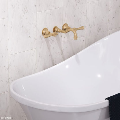 LILLIAN Lever Wall Bath/Basin Set Urban Brass