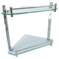MODENA Double Glass Corner Shelf