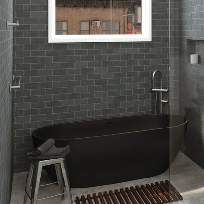 SANSA Single Towel Rail 900mm Gun Metal