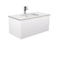Sarah Bianco Marble Undermount 900 Alina Satin White Wall-Hung Vanity