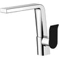 LINCOLN Swivel Sink Mixer Chrome and Black Handle