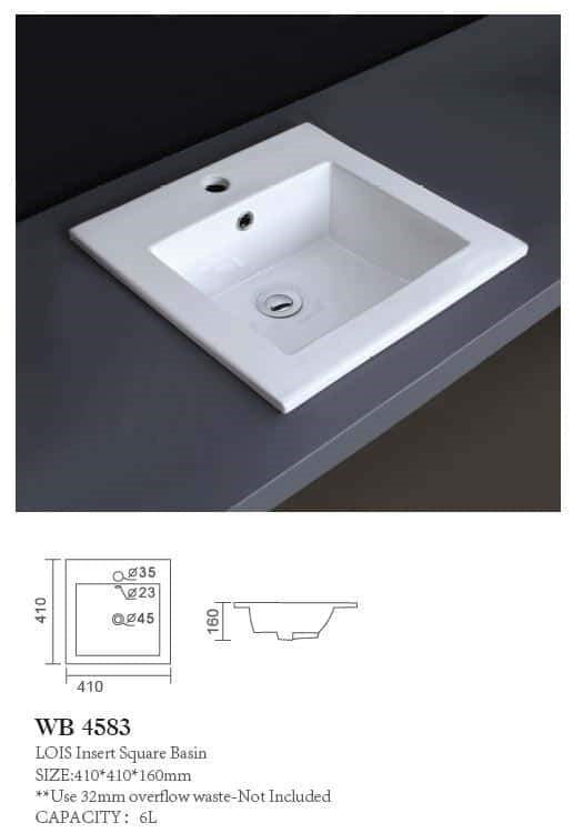 LOIS Square Insert Basin