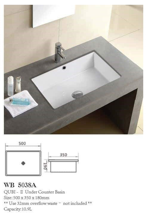 QUBI-II 500 Under Counter Basin