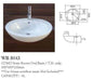 COMO Semi-Recess Oval Basin **Use 32mm with Overflow Waste** Capacity: 4L