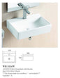 ACQUA Wall Hung Basin with Brackets