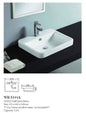 COCO Half Insert Basin **Use 32mm with Overflow Waste** Capacity: 5.4L 1 OR 3.TH Available