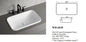MILAN Insert Rectangular Basin- No Tap hole