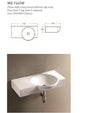 CHLOE Wall Hung Basin - RH Tap Hole Only