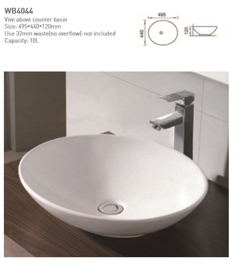 VIVO Above Counter Basin