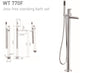 JESS Free Standing Bath Mixer in Chrome