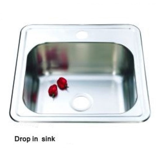 YH224C Drop In Kitchen Sink 380*380mm