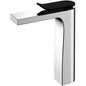 LINCOLN Tall Basin Mixer Chrome and Black Handle