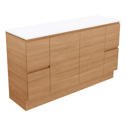 Carmen Door & Drawer 1500 Double Bowl Floor Standing Vanity