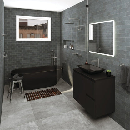 SANSA Single Towel Rail 900mm Gun Metal