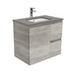 Sarah Dove Grey Undermount 750 Edge Industrial Wall-Hung Vanity