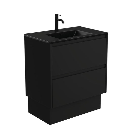 DOLCE MB AMATO 750 Matte Black Vanity On Kick 1TH