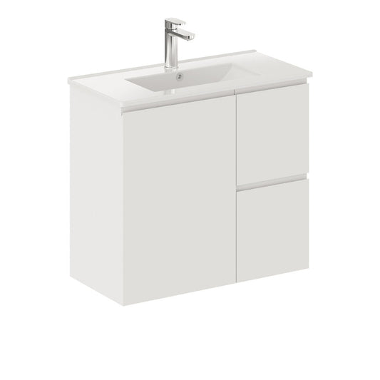 SISKA 750mm Wall Hung Vanity Right Drawers 1TH