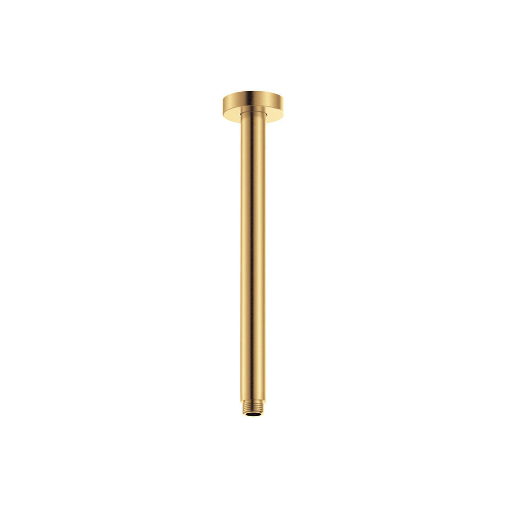Round 300mm Shower Dropper Urban Brass