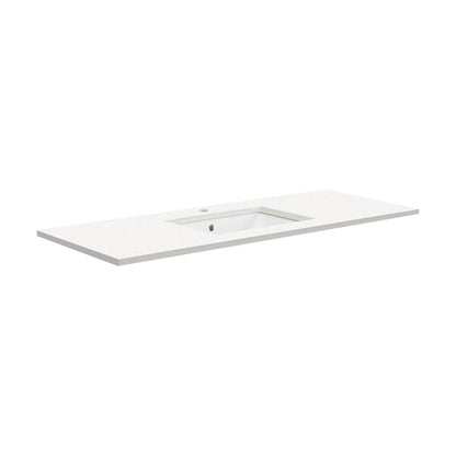 SARAH Undermount CRYSTAL PURE 1200mm Basin Top Only 1TH