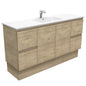 DOLCE Ceramic 1500 Edge SCANDI OAK Cab on Kick Single Bowl 1TH