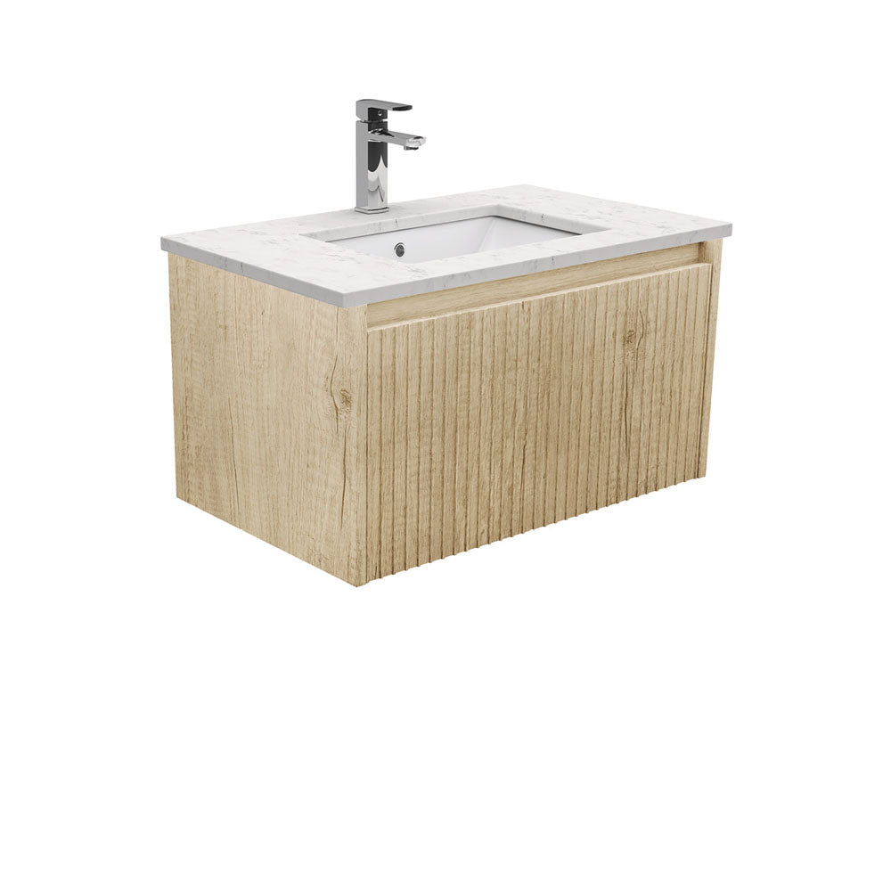Sarah Bianco Marble Undermount 750 Alina Scandi Oak Wall-Hung Vanity