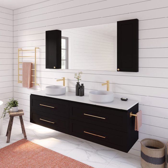 Newport All Drawer 1800 Double Bowl Wall-Hung Vanity