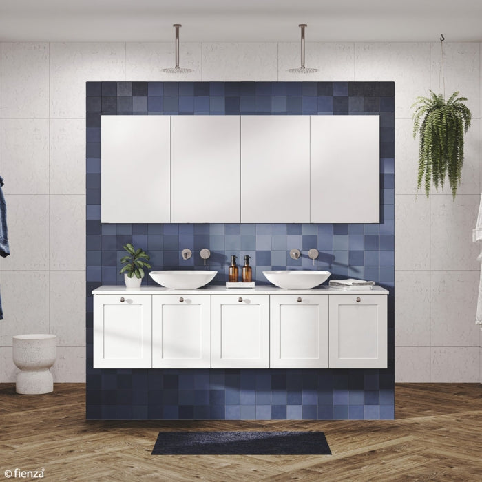 MILA SHAKER 1800 Cabinet Wall Hung Satin White 1780 x 455 x 450mm