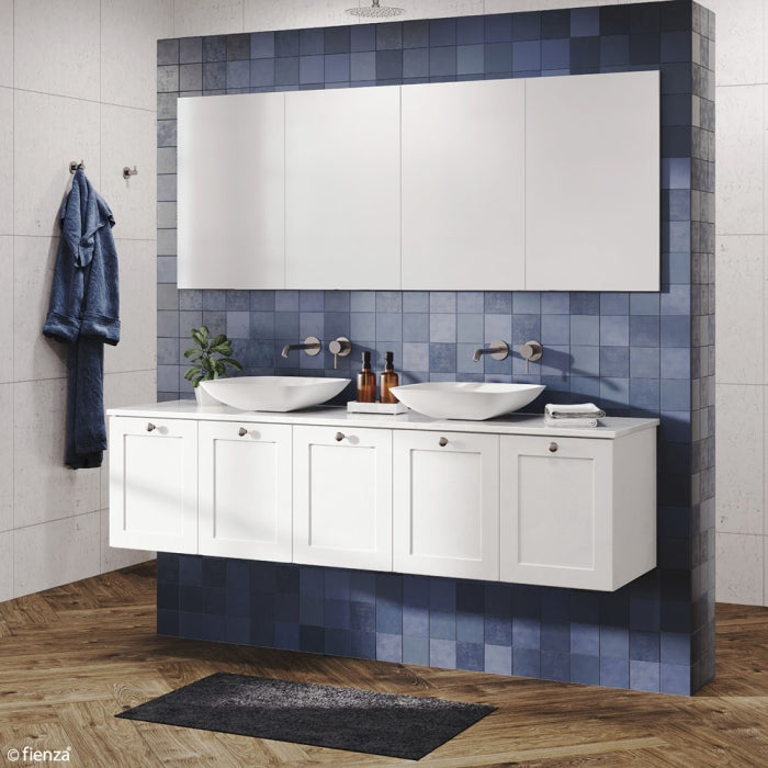 MILA SHAKER 1800 Cabinet Wall Hung Satin White 1780 x 455 x 450mm
