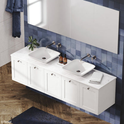 MILA SHAKER 1800 Cabinet Wall Hung Satin White 1780 x 455 x 450mm