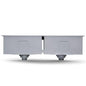 865 x 440mm Stainless Steel Square Handmade Kitchen / Laundry Double Bowl Sink
