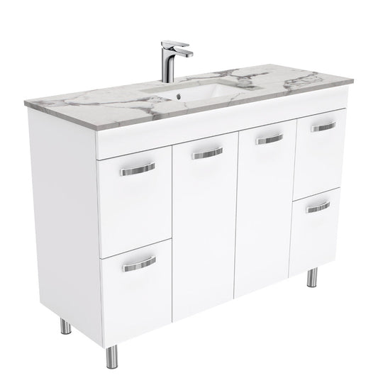 SARAH CALACATTA MARBLE 1200 UNICAB on Legs Solid Doors 1TH
