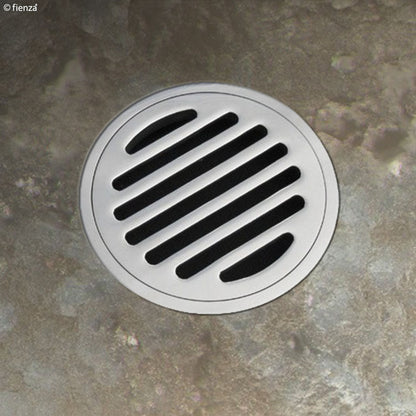 Square Floor Waste Round Grate 50mm Chrome