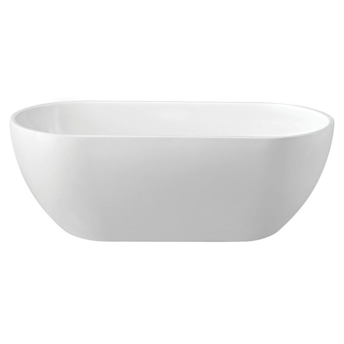 KOKO Matte White 1680 Freestanding Acrylic Bath 1680 x 750 x 580mm