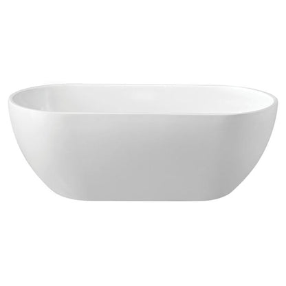 KOKO Matte White 1680 Freestanding Acrylic Bath 1680 x 750 x 580mm