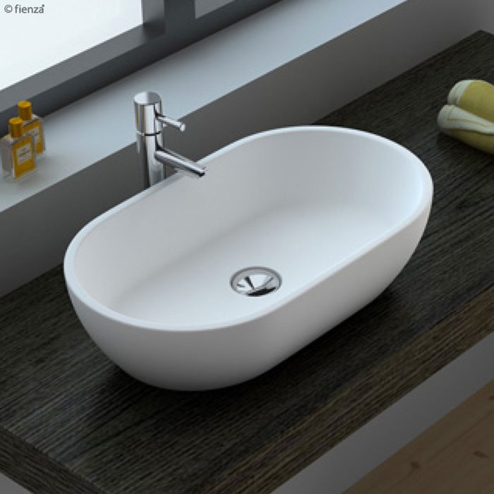 NERO Above Counter Cast Stone Basin 580 x 380 x 145mm