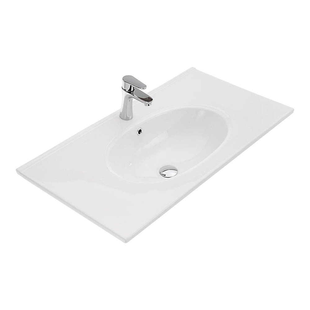 Rotondo Full Depth Ceramic Basin-Top 900