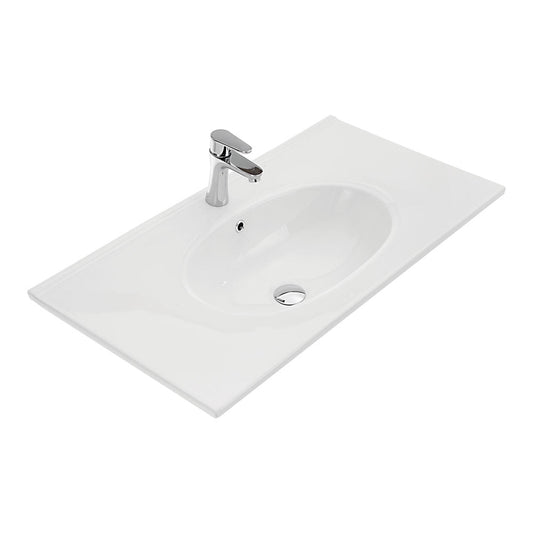 Rotondo Full Depth Ceramic Basin-Top 900