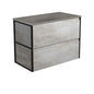 SATORI AMATO 900 INDUSTRIAL Vanity with Satin Black Frames Wall Hung
