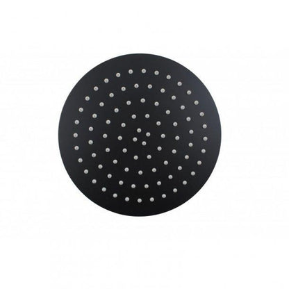 8 inch 200mm Right Angle Round Matte Black Twin Shower Station Top Inlet with 3 Functions Handheld