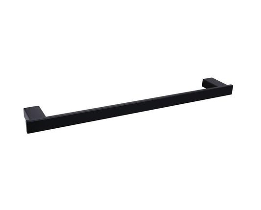 Chunky Single Towel Rail 600mm - Black**