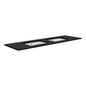 SARAH Undermount BLACK SPARKLE 1500mm Basin Top Only Double Bowl 2TH