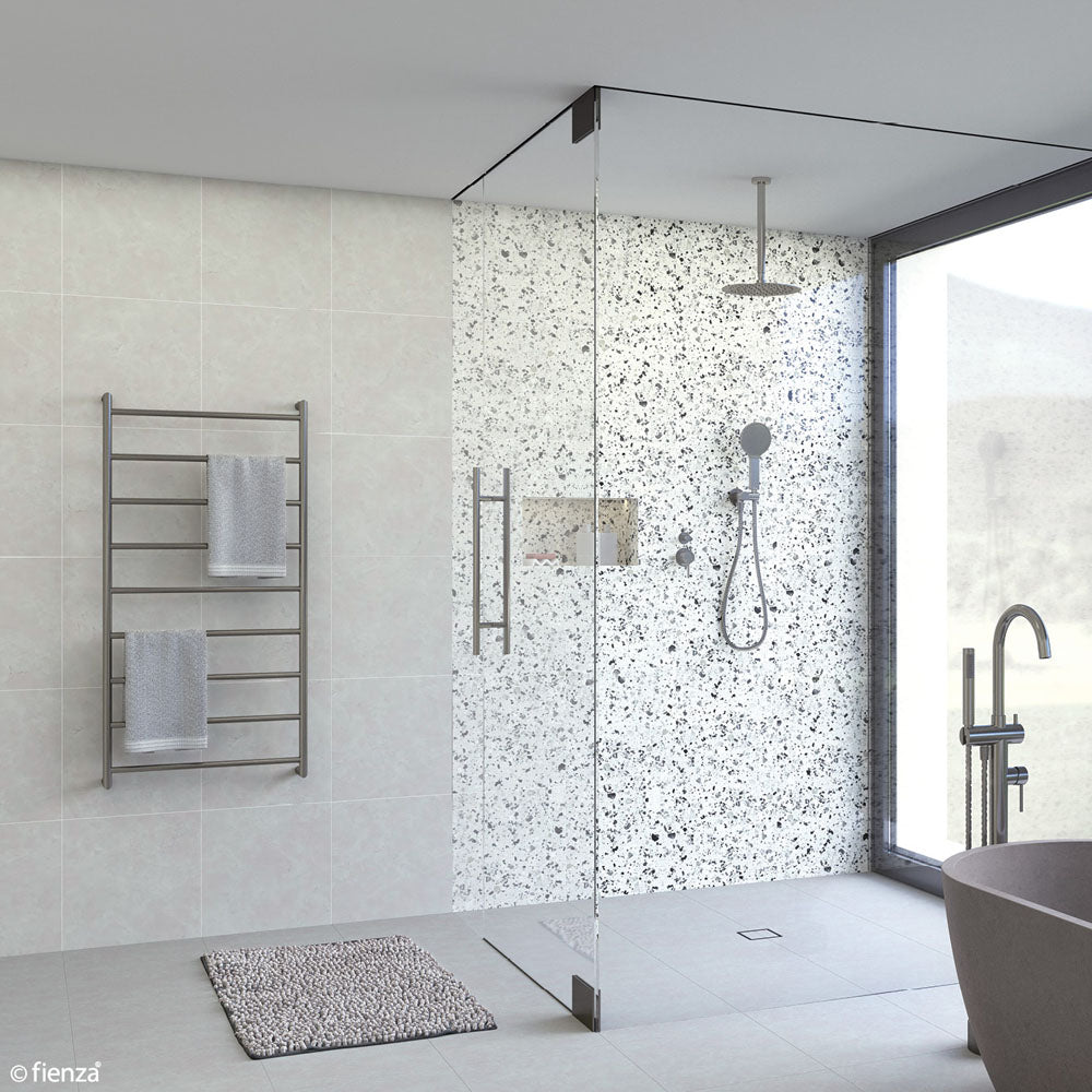 KAYA Round Heated Towel 60120 Gun Metal (9 Bars) 600x1200x100mm