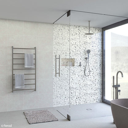 KAYA Round Heated Towel 60120 Gun Metal (9 Bars) 600x1200x100mm