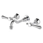 LILLIAN Lever Wall Bath/Basin Set Chrome