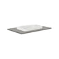 SARAH Semi Inset DOVE GREY 750mm Basin Top Only 1TH